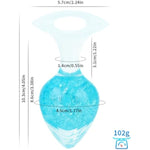 Crystal Anal Plug – Premium Buttplug For Women, Men & Couples Anal Plugs For Prostate Play, Small Butt Plug Tail, Waterproof, Soft Silicone For Comfort And Pleasure?Blue?