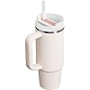Quencher H2.0 FlowState Stainless Steel Vacuum Insulated Tumbler with Lid and Straw for Water, Iced Tea or Coffee, Smoothie and More, Rose Quartz 2.0, 30 OZ / 0.89 L