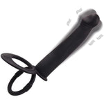 Penis Vibrator Realistic Dildo Strap-On Double Penetration Anal Sex Plug 10 Vibration Mode Strap-On Dildo For Couples Toys Adult Sex Toys (Black)