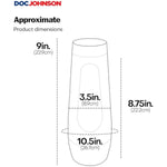 Doc Johnson Main Squeeze - Ariana Marie - Squeeze Plate for Precise Pressure - Twist End Cap to Control Suction - Discreet Premium Stroker - Male Masturbator, Vagina, Vanilla