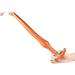 Long Butt Plug Ultra Soft Liquid Silicone Sinuous Anal Plug Anus Dilator For Beginner Advanced Men Women (L)