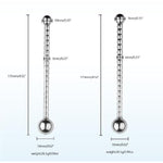 Urethral Sounds, 4.52 Inch 8Mm Hollow Urethral Plug Beaded Urethral Dilators Penis Plug Prostate Stimulation Masturbator Sex Toy For Men