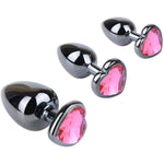 3 Pcs Butt Plugs Anal Trainer Kits For Women Vaginal Stimulation G Spot Massage Anus Dilator Stainless Steel Anal Sex Toys