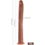 16.9 Inch Extra Super Long Realistic Dildo, Built In Skeleton Flexible Dildo With Strong Suction Cup For Deepest Sex, Silicone Huge Big Anal Dildo Large Giant Penis, Sex Toy For Women Men Gay