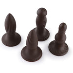 Anal Plug Training Sets?3 Sizes Anal Silicone Dildo With Strong Suction Cup For Men? G-Spot Sex Toys For Women Pleasure Dildo And Anal Play?Prostate Massage Sex Toys For Beginners (S-Brown)
