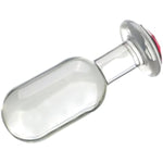 Glass Crystal Anal Plug With Jewelry Base Round Head Anal Plug Adult Sex Toy