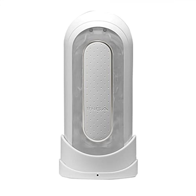 Tenga Flip 0 Electronic Massage Cup for Men Masturbation, Reusable Stimulating Pleasure Device, Male Toy Masturbator, White