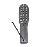 Faux Leather Spanking Paddle With Safe Rivet Bdsm Sex Play Whips Black Studded Paddle Sexual Flirting Tools Fetish Adult Sex Toys For Couple Men Women Sm Game Bedroom