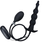 Inflatable Butt Plug Silicone Analplug With Quick Release Valve 12 Frequency Anal Vibrators Vaginal Dilators Training Analbeads Sex Toys Men Women Adult Games