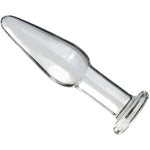 3Pcs Conical Glass Anal Plug - Transparent Butt Plug, Glass Anal Trainer Massage Butt Plug G-Spot Stimulator Prostate Massage Vaginal Masturbation For Women Men Couples Lover