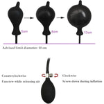 Inflatable Butt Plug Stretch Anal Plug Expand Silicone Anal Plug Stimulation Pump And Valve Anal Pump Plug Butt Plug