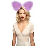 Fox Tail Anal Butt Plug, 2Pcs/Set Artificial Fox Tail Anales Plug With Cat Ears Headband, Fox Adult Metal Butt Plug Sex Toy For Sm & Cosplay (Purple)