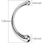 Double Head Anal Plug Stainless Steel Pleasure Wand Butt Plug For Male Female Couple Masturbation Stick Anal Sex Toy