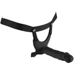 14 Inch Silicone Vibrating Anal Beads + Hollow Strap-On System