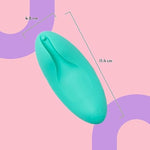 Sweet Vibes Tulips Vibrating Massager With 10 Settings, External Massager For Women And Couples, Hand Massage Bullet Vibrator, Silicone, Waterproof & Rechargeable Bullet Vibrator For Women, Mint