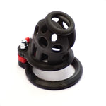 French Adjustable Chastity Belt Men Cock Cage Matrix-50 By Elite Deluxe, 5 Rings