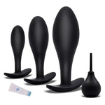 4Pcs Silicone Anal Plug Training.Set With Flared Base Prostate Sex Toys For Suitable Beginners Advanced Users Comfortable Long-Term Wear,Men Or Women Pleasure,Adult Sex Toy &Game