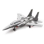 Fighter Jet Building Block Set – 227-Pcs F-15 Eagle Fighter Toys Set – Plane For Kids Older Than 10 And Adults – Compatible With All Building Bricks
