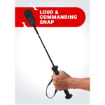 Adult Bdsm Crop Black 18" Sex Whip For Spanking Paddle Sex Bdsm Whip