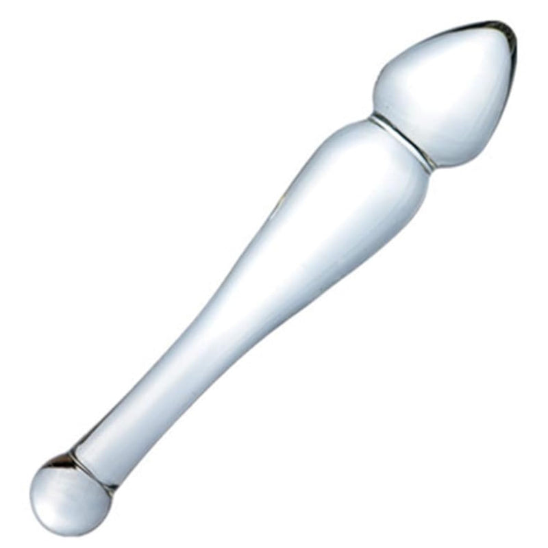 8.2In Solid Glass Dildo Butt Plug Double Ended Vaginal Prostate Dildo Glass Pleasure Wand For Men And Women Sex Toy