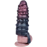 Realistic Penis Sleeve With Penis Ring Silicone Reusable Penis Extender Artificial Cock Sleeve Girth Enhancer For Men Adult Sex Toys (Hole)