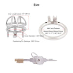 Male Chastity Device Stealth Lock For Adults Solitary Extreme Confinement Cage C955 (2.17 Inch / 55Mm)