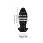 Sex Toys for Women Men Beginners 4.92 Inch Small Anal Plug with Narrow Flared Base Anus Beads G-spot Dildo Vaginal Prostate Massage Stimulation Anus Opening Trainer Butt Stretcher - Black