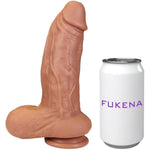 The Plumber By - Realistic Dual Density Silicone Dildo, 6.0 Inch Insertable, 2.2 Inch Max Width (Medium Skin)