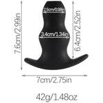 Hollow Anal Plug - Silicone Butt Opening Trainer Enema Products For Cleaning Backyard Or Vagina Anal Sex Toys For Men Women Beginners