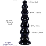 9.4Inch 6 Beads Anal Beads Anal Dildo With Strong Suction Cup Sex Toy Butt Plug Clitoral Dildo For Woman Man - Blue