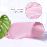 Silk Sleep Mask, Silk Sleeping Mask with Adjustable Strap, Sleeping Aid Blindfold for Nap, Sleep Mask for Women to Full Night's Sleep, Travel and Nap.(1PC) (Pink)