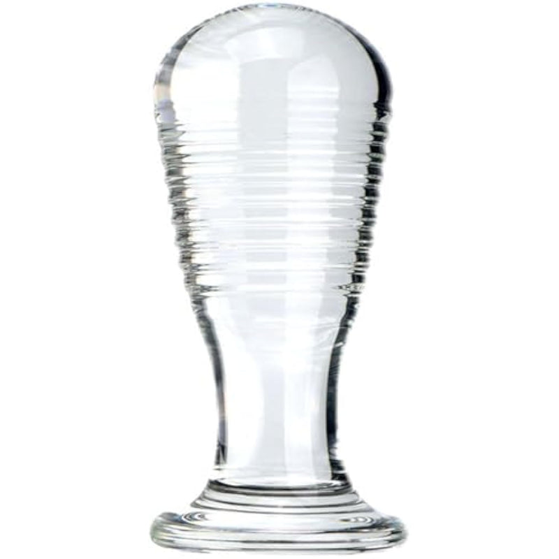 Glass Butt Plug,Glass Dildo Crystal Pleasure Wand Butt Plugs Prostate Massager Crystal Anal Plug Trainer Sex Toy Anal Trainer Prostate Massager Crystal G-Spot Dildo For Men Women(Transparent)