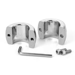 Male Ball Stretcher, Heavy Duty 304 Stainless Steel Ball Testicle Scrotum Pendant Ball (Inner Dia 34Mm,Tall 40Mm,19.4 Ounce)