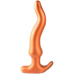 Long Butt Plug Ultra Soft Liquid Silicone Sinuous Anal Plug Anus Dilator For Beginner Advanced Men Women (L)