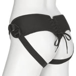 Doc Johnson Vac-U-Lock Platinum - Corset Harness with Vac-U-Lock Plug and 3 Different Sized O-Rings - Compatible with O-Ring and Vac-U-Lock Dildos - Accomodates Up-To 60" Waist