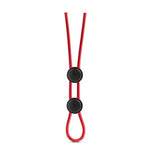 Stay Hard Silicone Double Lasso Loop C Ring And Ball Cinch - Strong, Stretchy - Increase Stamina - Harder Erections - Convenient Dual Quick Release Locks - Penis Enhancing Sex Toy