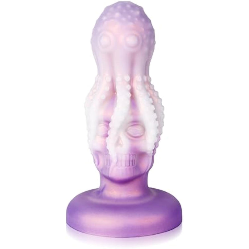 Anal Dildo Thick Anal Plug With Suction Cup, Soft Silicone Octopus Anal Sex Toys Big Anal Trainer Toys Helloween Dildo Anal For Women And Men (Pink-S)