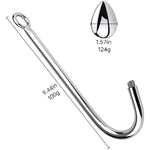 Anal Butt Plug Hook Stainless Steel Anal Rope Hook With Solid Anal Heart Ball Bondage Hook Sex Toy For Unisex Adult Sm Game