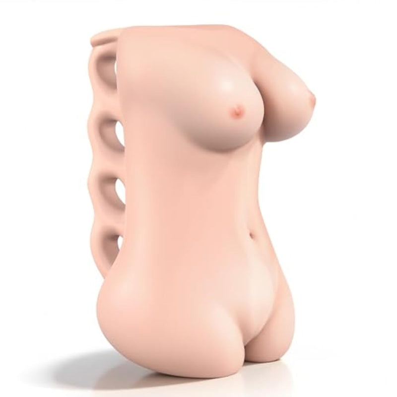 Sex Doll Pocket Pussy Male Masturbator Sex Toys, 3D Realistic Boobs Vagina And Anal, Lifelike 0.62Lb Sex Dolls Adult Sex Toy With Open-Ended Penis Training For Men Sexual Pleasure