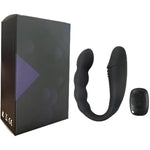 Double-Head Vibrator Clitoral Stimulator With 10 Vibration Modes, Vibrating Double-Ended Anal Bead Butt Plug,G-Spot Anus-Vaginal Stimulation Sex Toys For Women Men Couples Pleasure, Black