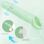 Reusable Vibrating Penis Sleeve Cock Ring Extender,2 Inch Ultra-Soft Penis Extender For Couples Sex Toys For Men (Green)