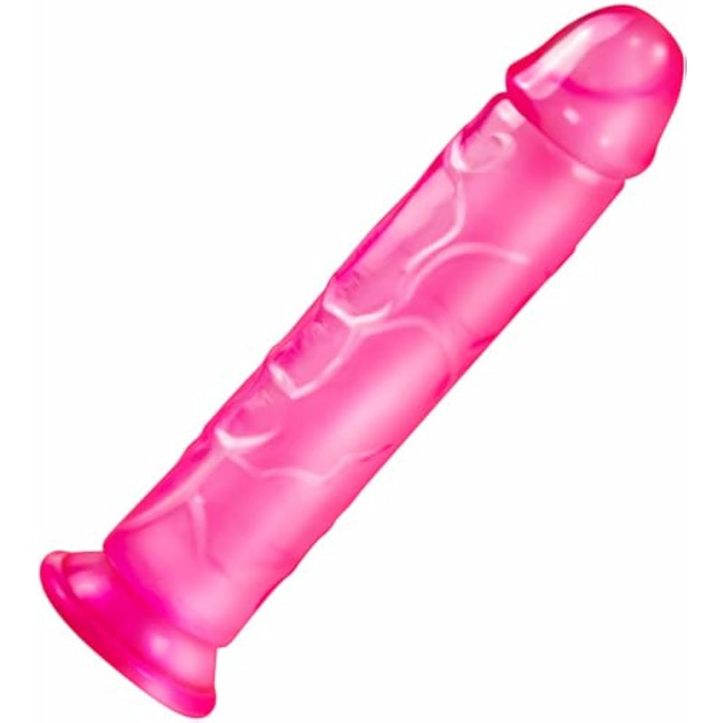 Pink Dildo 7Inch Portable Soft Realistic Dildo, Anal Dildo With Strong Suction Cup, Silicone Dildo, Soft Material Adult Sex Toys (Pink)