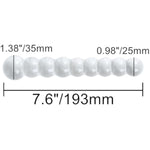 7.6" Clear Graduated Glass Anal Beads Butt Plug Crystal G Spot Dildo Sex Stimulation Pleasure Wand