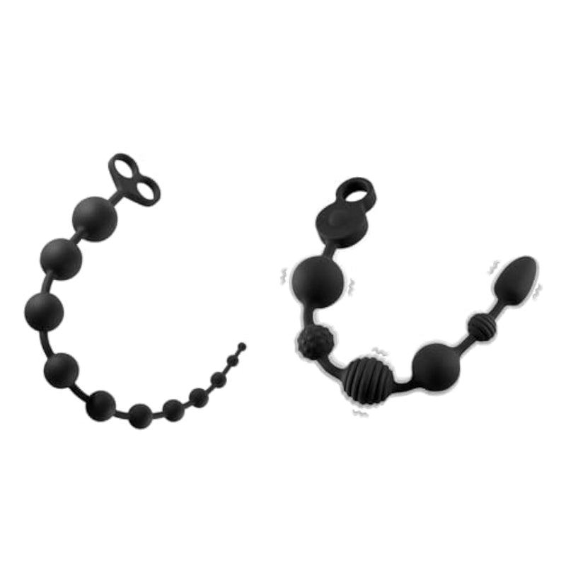 22Inch Super Long Anal Beads + 14 Inch Silicone Vibrating Anal Beads