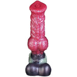 Multi Color Optional Size Artificial Dog Wolf Dildo Silicone Made With Big Knot Knotty Suction (M)