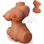 Portable Small Sex Doll Male Masturbator With Realistic Boobs Ultra Soft Stretchy Vagina, Sex Dolls Torso Adult Sex Toy,Fantasy Female Pocket Pussies For Men Penis Pleasure Training