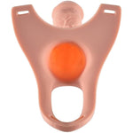 Hollow Strap-On System - Harness With Elastic Waist Band And Silicone Hollow Dildo, Extender Bigger Penis Dildo Sleeve Realistic Textured Cock Enlarger Extension Adult Sex Toy For Men Couple