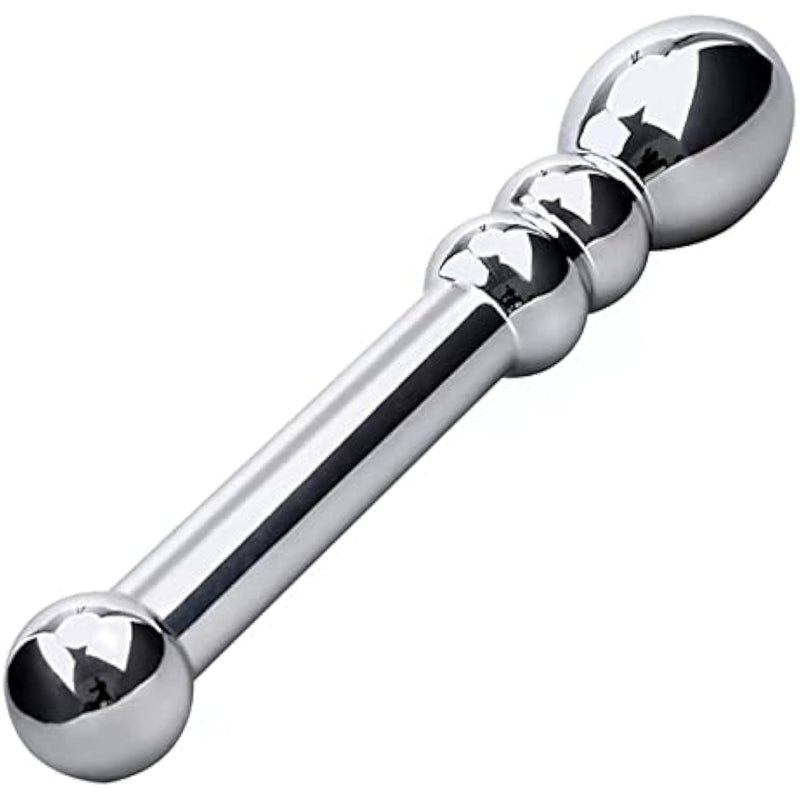 Dual-Head Dildo G-Spot & Clitoral Stimulator | Metal Pleasure Wand For Anal Massage & Sensual Play | Anal Sex Toys For Couples & Solo Use (Pd-155)