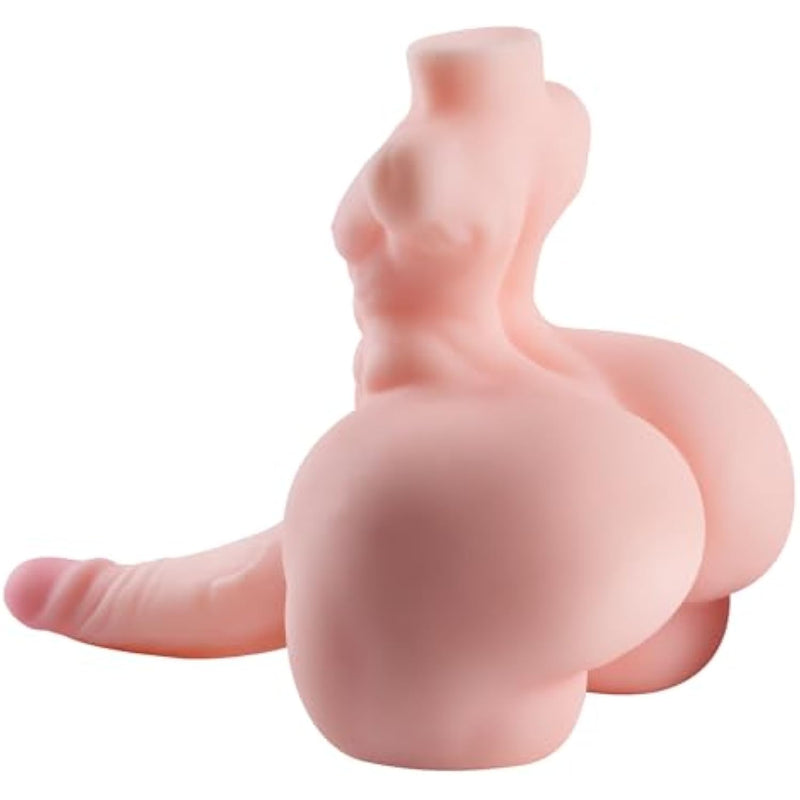 Mini Sex Doll Small Male Sex Doll With Realistic Torso Dildo, 1.65Lb Gay Sex Toy Pocket Pussy With Big Ass And 3D Anal Channel, Male Masturbator Stroker Muscle Male Torso Sex Doll For Men Gay Adult