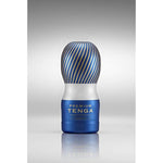 TENGA TOC-205PT Premium Air Flow Pre-Lubricated Male Masturbator Vacuum Cup with Powerful Suction Blue